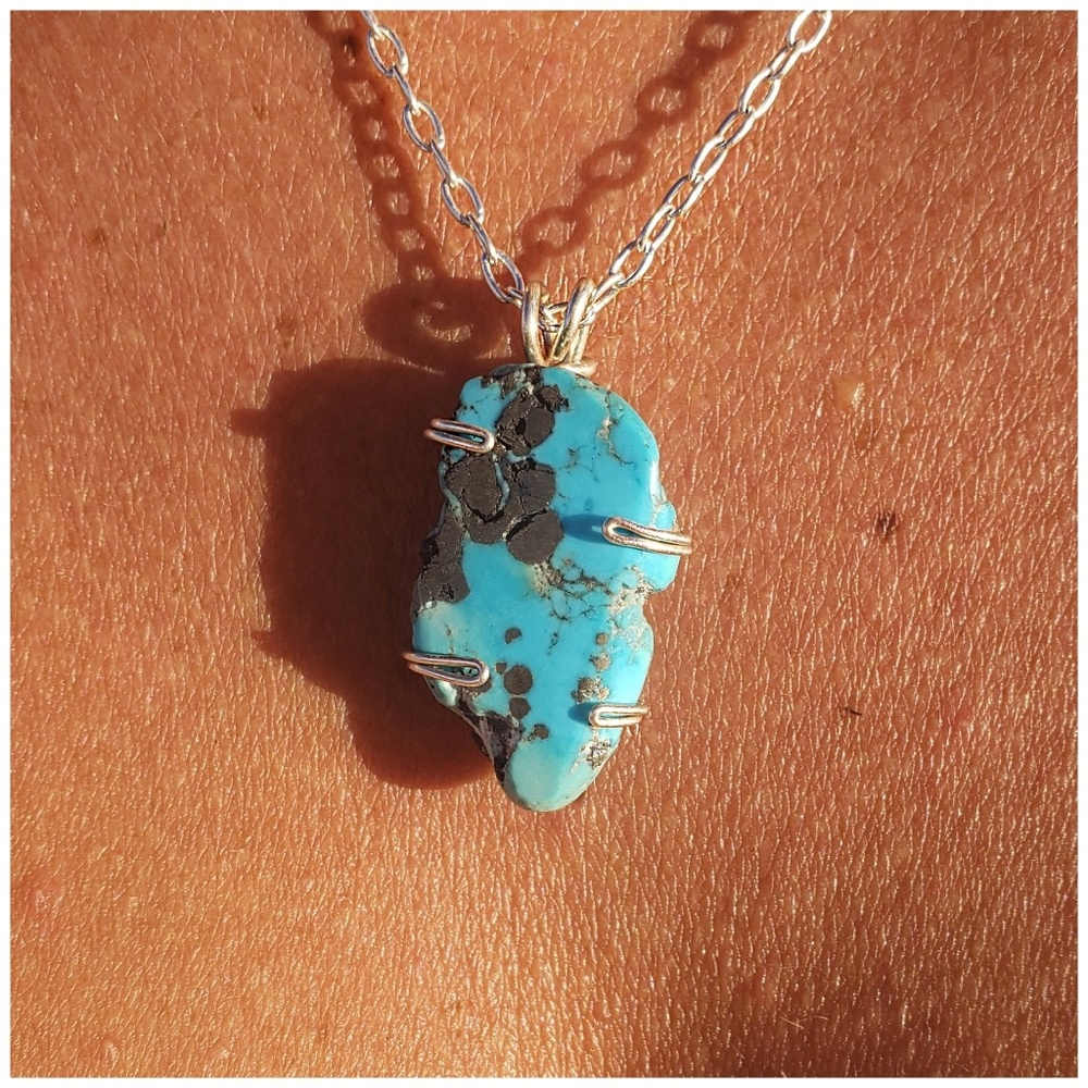 natural turquoise handmade necklace Kπ¦K - Picture 5 of 7
